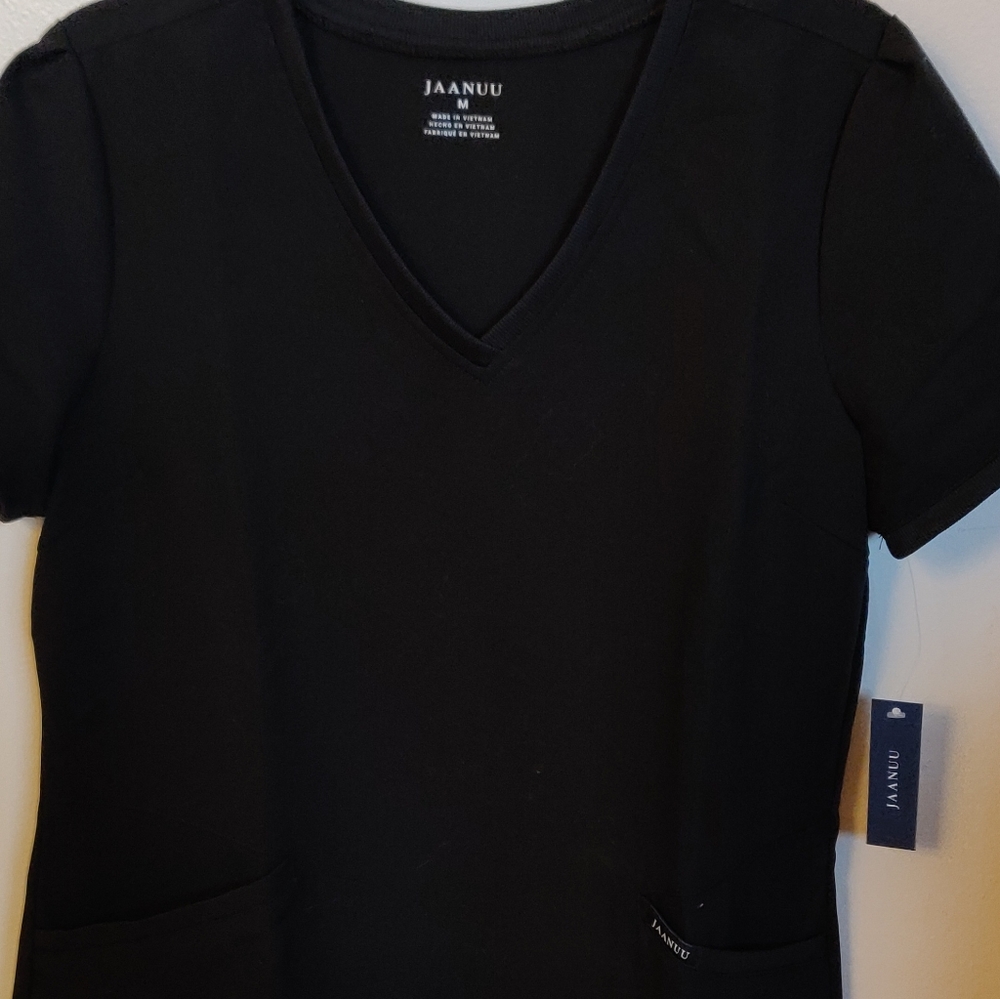 Jaanuu black scrubs top